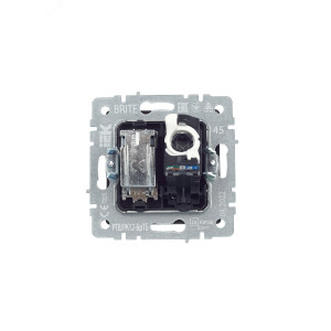 BRITE Розетка двойная TV+RJ45 кат.5E РТВ/РК12-БрТБ темная бронза BR-AK20-1-K45