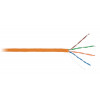 Кабель U/UTP кат.5E (класс D) 4 пары 100МГц ОЖ BC чистая медь внутр. LSZH нг(B)-HF оранж. (уп.305м) EC-UU004-5E-LSZH-OR