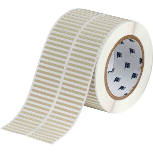 brd132471, THT-28-724-10 этикетки, материал B-724, желтовато-янтарный  полиимид, размер 38.1х3.18мм, 10 000 шт. в рул.