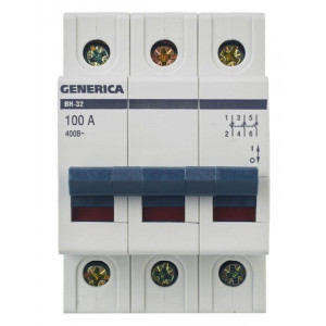 Выключатель нагрузки (мини-рубильник) 3п ВН-32 100А MNV15-3-100