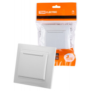 Розетка 2П+З 16А 250В IP44 с крышкой белая "Лама" SQ1815-0026