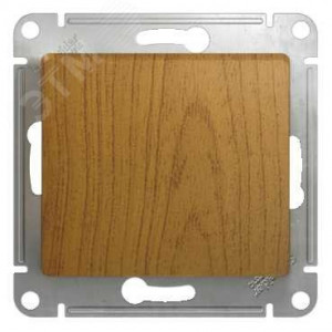 Выключатель 1-кл. СП Glossa 10А IP20 (сх. 1) 10AX механизм дуб SE GSL000511