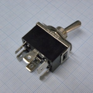KN3(C)-202AP-B2, Тумблер ON-ON  2 группы контактов - клеммы