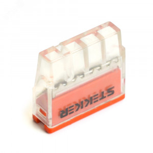 Клемма монтажная 4-проводная для 1-жильного проводника, 32390