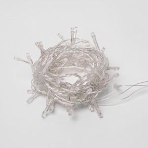 Гирлянда светодиодная с контроллером, 5м 50 светодиодов ULD-S0500-050/DTA BLUE IP20 Синий свет Провод прозрачный UL-00005253