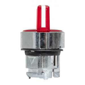 Исполнительный механизм переключателя ХB4 красный на 2 положения с фиксацией, с подсветкой с короткой ручкой IP65 EKF XB4BD2FL-R-65