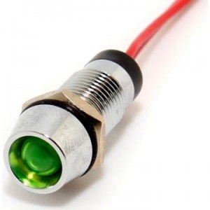 FL1M-8CW-4-G24V, Светодиодные панельные индикаторы LED GRN 8MM NUT 24VDC