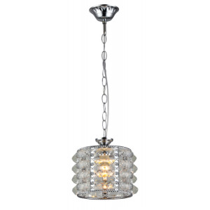 Светильник подвесной (подвес) Liane 2041-201 потолочный 1 х Е27 40 Вт хром хрусталь классика Б0050309