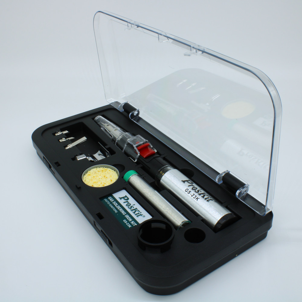 Изображение товара Газовый паяльник GS-23K с набором насадок и автоподжигом от Pro'sKit