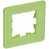 BRITE Рамка 1-мест. РУ-1-2-Бр стекло эко грин RE BR-M12-G-41-K06