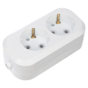 Колодка 2 гнезда с заземлением 11-8702