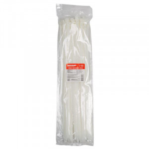 Хомут кабельный 7.6х500 нейл. бел. (уп.100шт) 07-0502