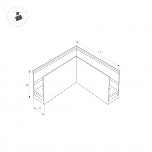 Экран SL-W17-2000 OPAL 023725, Прямоугольный матовый экран к профилю SL-SLIM20. Материал - PC. Длина 2000мм. Цена за 1м.  Ширина экрана 17,6 мм. Светопропускание 57%.