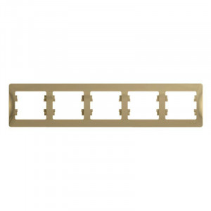 Рамка 5-м Glossa горизонт. титан SE GSL000405