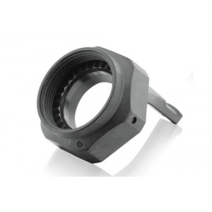 09F7S721XM17, Круговой мил / технические характеристики корпусов разъемов Black Straight Adapter Assembly
