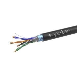 Кабель витая пара F/UTP кат.5E 4х2х0.51 solid Cu PE Out Premium (м) 01-1010-4