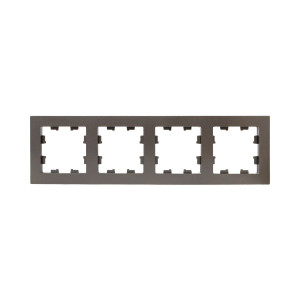 4 - местная рамка, мокко, пластик Эпика EKF UP1-FPM-04