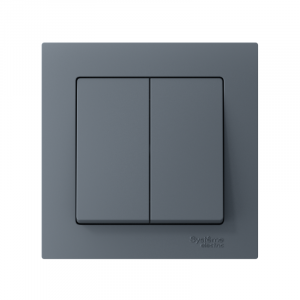 Выключатель 2-кл. СП AtlasDesign 10А IP20 (сх. 5) 10AX в сборе грифель SE ATN000752