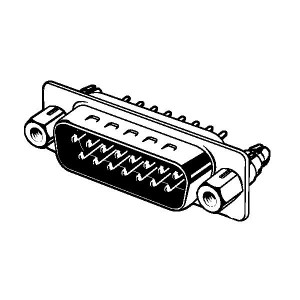 XM2E-2540-132L, Стандартные соединители D-Sub  Connector