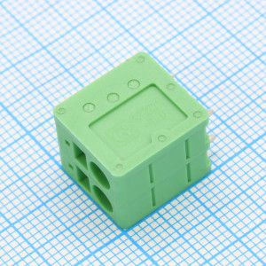 GT271V-5.0-02P-14-00, Нажимной безвинтовой клеммный блок 2 контакта. Серия GT271V-5.0