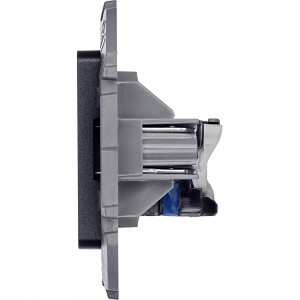 Информационная розетка RJ 45 категория 6 UTP INSPIRIA антрацит 673833