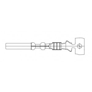 3-1447221-5 (Cut Strip), Автомобильные разъемы S/S CONN REC CONTACT Cut Strip of 100