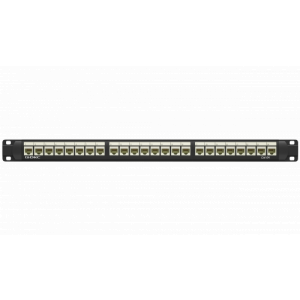 Патч-панель 19",1U,CAT6А, 24 модуля RJ45, неэкранированная RN6APPU24