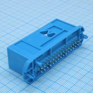 CKK5327L-0.7-11, Разьем на плату вертикальный, 32 контакта, не герметичный series 0.7 синий