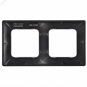 FLITE CLASSIC Рамка 2-местная РУ-2-К-ФлЧ черный IEK FI-M22-32-20-K02