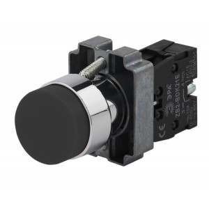 Кнопка управления LAY5-BL21 без подсветки черная 1з (20/200/5000) Б0045670