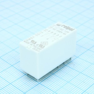 RM84-2012-35-1012, Миниатюрное силовое реле 8А две группы на переключение катушка 12В 360 Ом монтаж в отверстие