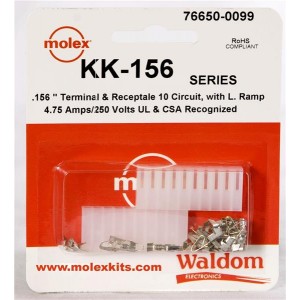 76650-0099, Проводные клеммы и зажимы KK-156 Connector Kit Recep and term 10Ckt