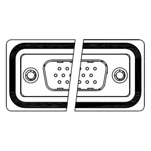 HDF-S15-103L011, Соединители с высокой плотностью контактов D-Sub 15 pin solder cup M flash 4-40 int thrd