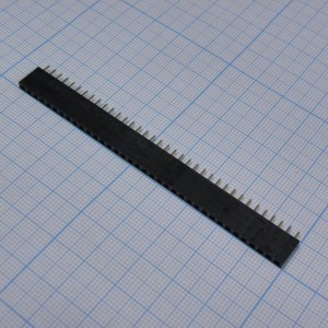 PBS-36, гнездо на плату (шаг 2.54 мм) 36 контактов