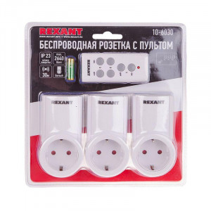 Радиоуправляемая розетка c пультом RX-003 (один пульт, три розетки) 10-6030