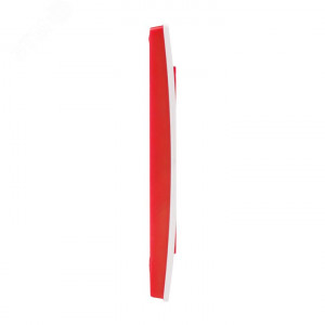 Стокгольм Рамка 2-местная белая с линией цвета красный PROxima EXM-G-305-20