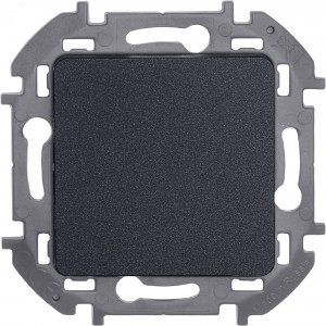 Выключатель 1-кл. Inspiria 10А IP20 250В 10AX механизм антрацит Leg 673603