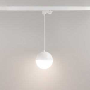 Светильник LGD-EMISFERO-TRACK-HANG-4TR-R150-11W Day4000 (WH, 170 deg, 230V) 035935, Светильник подвесной для треков/шин 4 провода. Мощность 11 Вт, св. поток 960 лм, 80 лм/Вт, дневной 4000 K, CRI>90, угол 170°, напряжение питания 230 В. Белый корпус из алюминия, материал плафона стекло, степень защиты IP20.