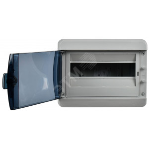 Корпус пластиковый КМПн-12 IP65 черн. прозр. дверь TEKFOR TF5-KP72-N-12-65-K03-K02