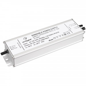 Блок питания ARPV-UH24320A-PFC-0-10V (24V, 13.3A, 320W) 026574, Диммируемый источник напряжения по стандарту 0-10 В с гальванической развязкой для светодиодных изделий. Входное напряжение 120-240 VAC. Выходные параметры: 24 В, 13.3 А, 320 Вт. Встроенный PFC >0.95. Герметичный алюминиевый корпус IP 67. Рабочая температ