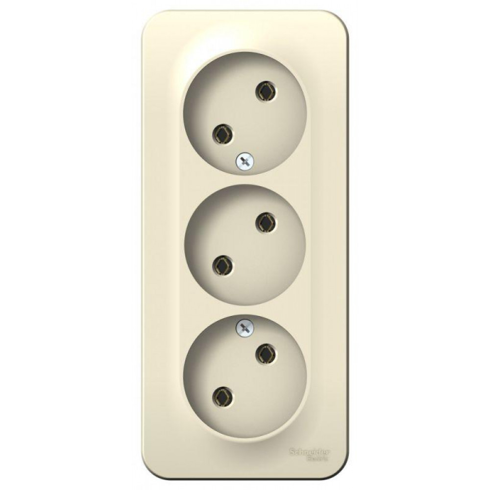 Изображение товара BLANCA Розетка 3-ая без заземления и шторок, 16А, 250В