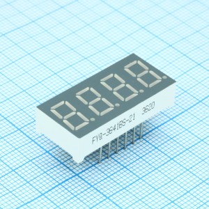 FYQ-3641BS-21, 4-х разрядный индикатор 9,2мм/красный/660нм/15-20мкд/ОА