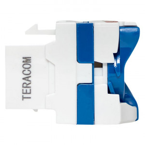 Модуль Keystone TERACOM CS Cat.6 неэкранированный 110 IDC 180 градусов самозажимной (Toolless) синий TRCS-KSTN-RT180-6UTP-BLU