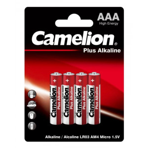 Элемент питания алкалиновый AAA/LR03 1.5В Plus Alkaline LR03-BP4 BL-4 (блист.4шт) 7369