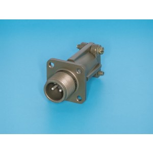 MS3100E-10SL-4P, Разъём серии MS  2 контакта, вилка на кабель, наружная резьба, с креплением на панель