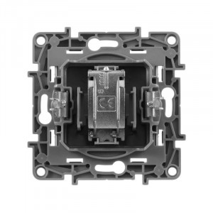 ETIKA Розетка телевизионная TV Звезда алюминий 672451