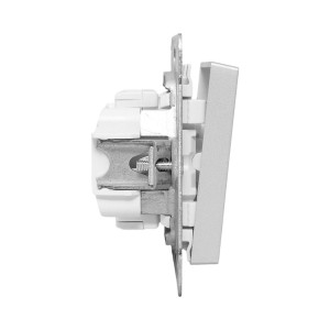 Механизм выключателя, одноклавишный, кнопочный, алюминий Эпика EKF UP1-SWA-13