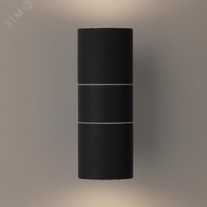 WL28 BK Подсветка Декоративная подсветка 2*GU10 MAX35W IP54 черный (20/540) Б0034634