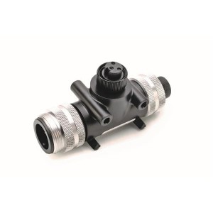 P28970, Цилиндрические метрические разъемы TEE TRUNK 3 POLE 10AWG SINGLEKEY 15M