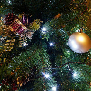 Гирлянда Твинкл Лайт 15 м, темно-зеленый ПВХ, 120 LED, цвет белый 303-055